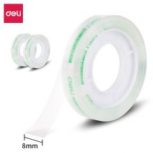 得力 30008 易撕透明高粘文具胶带 2卷/袋（单位：袋）
