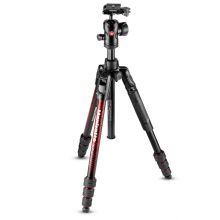 曼富图 befree Advanced MKBFRTA4RD-BH 铝合金三脚架套装旅行便携反折旋锁三脚架 红色(单位:个)
