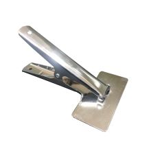云广 A4 20*12*5cm 不锈特大号凭证档案装订夹 银色（单位：个）