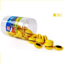 聚联 C-3050 黄色 圆形白板磁粒 30mm 50粒/筒