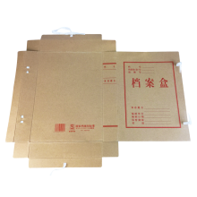 盛泰 31*22*4cm 蓝色字无酸纸档案盒 科技整理档案盒 10个/包 牛皮色(单位：包）