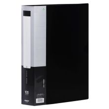 金得利 CF100 100页大容量A4资料册文件夹 黑色 (单位：个）