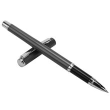 得力 S82 金属商务签字笔中性笔 0.5mm (单位:支) 金属灰
