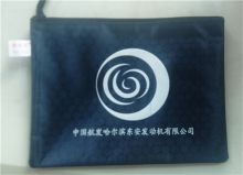 可心 B5 拉链帆布文件收纳袋 蓝色(单位：个)