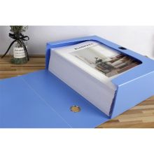 得培力 D-31 100C成型浅蓝档案盒(100mm) A4 （单位：只）