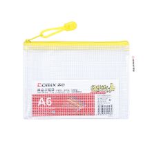 齐心 拉链袋 A1158 A6/PVC 透明 颜色随机 10只/包 单位：包