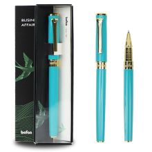 得印 0141 商务中性笔马卡龙绿笔杆 0.5mm 黑色 单位：支