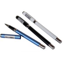 爱好 8721 0.5mm 金属签字笔 爱好学生考试中性笔 子弹头/全针管水笔 笔杆颜色随机 黑色 （单位：支)