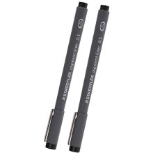 施德楼 30805-9 防水勾线笔绘图笔 0.5mm 2支/袋 黑色 （单位：袋）