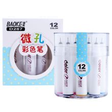 宝克 D287 微孔彩色笔水彩笔 0.4mm 12色/盒 彩色 （单位：盒）