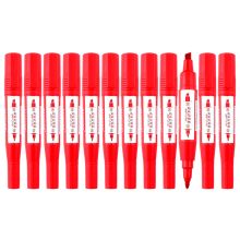 宝克 MP210 油性粗细双头记号笔 2.5-6.0mm 12支/盒 红色 （单位：盒）