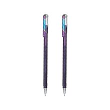 派通 K110 贺卡笔水笔珠光笔 1.0mm 2支/袋 紫色 （单位：袋）