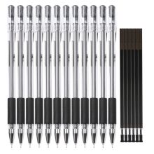 晨光 HAGP0908 财务专用签字笔+笔芯套装 0.28mm 12支笔+6支芯 黑色 （单位：盒）