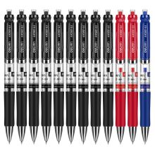 得力 33513 按动中性笔 0.5mm 12支装 单位:盒 混色