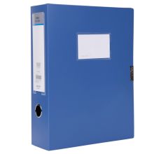得力 5617 两层档案盒 A5 75mm 单个装 蓝色 （单位：个）