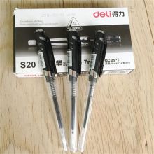 得力 S20  0.7mm12支/盒中性笔 黑色 （单位：盒）