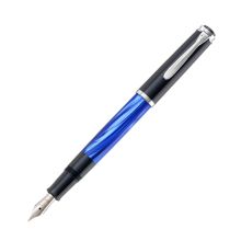 百利金 M205 蓝色大理石纹钢笔 EF尖 蓝色 单位：支