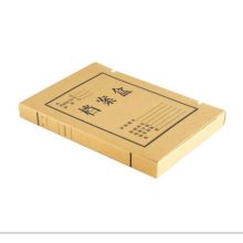 得力 5924 A4 40mm 纯浆牛皮纸久存耐用档案盒 黄色 10个/包 （单位：个）
