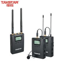 得胜 SGC-200W 一拖二 小蜜蜂无线麦克风领夹式摄像机收音话筒 黑色（单位：个）