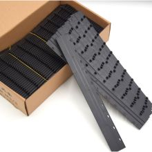 书昶 A4 299*10mm 十孔压边条塑料装订夹 50只/盒 黑色 (单位：盒)