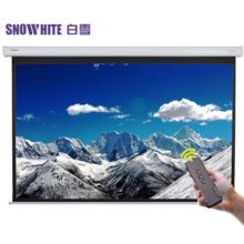 白雪（SNOWHITE） 100英寸 4：3 白玻纤电动投影幕布 含遥控器 （单位：张）