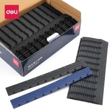 得力/deli 3831 装订耗材 10孔A4塑料100支黑色 可装订200页 通用规格, 20mm