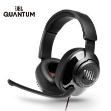 JBL QUANTUM200 头戴式游戏耳机 电竞耳机有线 电脑耳麦带麦克风话筒绝地求生吃鸡耳机黑色（单位：个）