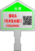 安鑫 70*80*50 阀门标识牌 SUS304 蚀刻滴塑二维码可订制 (单位:套)