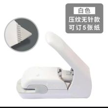 国产 34*95*85mm 省力 迷你 小型压纹无针订书机 颜色随机 （单位：个）