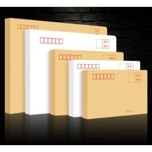 国产 N258 中号 16.5*22cm 牛皮纸信封袋 100个/包 黄色（单位：个）