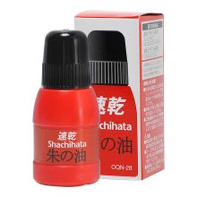 旗牌 OQN-28 朱肉印台补充印油 28ml 单位：个 朱红