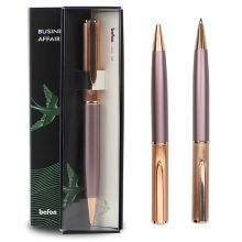 得印 0103 子弹头蓝色金属笔杆圆珠笔 1.0mm 单位：支 紫色
