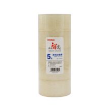 史泰博 FXD6010 透明封箱胶带 60mm*100y 5个/筒 单位：筒 本色