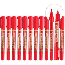 宝克 MP2915 粗细双头多用记号笔 0.5mm-1.0mm 12支/盒 红色 （单位：盒）