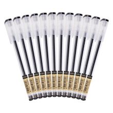 晨光 AGP62801 葫芦头透明笔杆签字笔 0.5mm 12支/盒 黑色 （单位：盒）