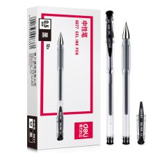 得力 6677 中性笔棱角质感 12支装 0.5mm 单位:盒 黑色