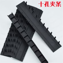 麦尔姆斯  25mm 标书装订条黑色文件梳式装订机塑料夹条蓝色 黑色夹条50根  约装200张（单位:盒）
