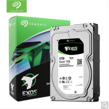希捷 ST4000NM0035 4TB 7200转 SATA接口企业级硬盘 Exos银河系列 银色 (单位：个）