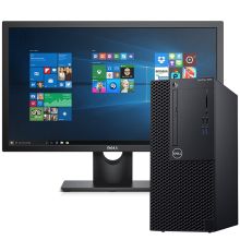 戴尔 3060MT 台式电脑（I3-8100/8G/1T/DVDRW/集成显卡/21.5寸/WIN10H操作系统/3年上门服务） 黑色（单位:台）