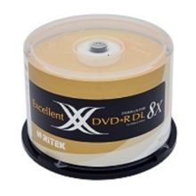 铼德(RITEK)  D9 DVD+R  8速8.5G  大容量CD盘 桶装50片      (单位:个)