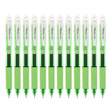 派通 BLN105 绿色笔杆中性笔速干水笔 0.5mm 12支/盒 黑色 （单位：盒）