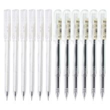 晨光 AGPB5902 透明笔杆签字笔 0.5mm 12支/盒 黑色 （单位：盒）