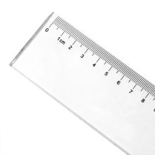 得力/deli 6260 文具尺 测量绘图60cm 通用规格,透明色