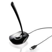 山业（sanwa） LED灯静音键黑色  USB电脑麦克风 （单位：个）
