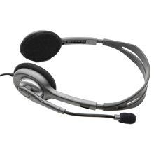 罗技 H110 头戴式多功能立体声耳麦 黑色（单位：个）