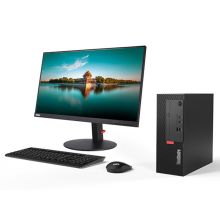 联想 ThinkCentre M720E-A012 台式电脑（I5-9500/8G/1T+128SSD/DVDRW-WIN10/23寸显示器/USB键鼠/三年保修） 黑色（单位:台）