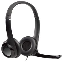 罗技（Logitech） H390 USB立体声电脑耳机麦克风 黑色（单位：套）