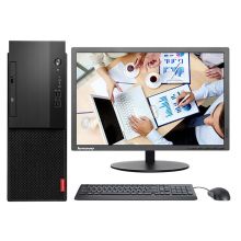 联想 启天M420-B166 台式电脑（i5-9500/4GB/1T/DVDRW/win10/三年上门服务/21.5寸显示器） 黑色（单位:台）