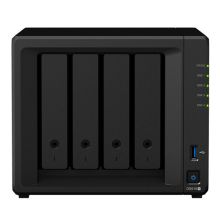 群晖（Synology）DS918+ 四盘位 NAS网络存储服务器 (Intel Celeron J3455/4GB DDR3L-1866/2TB*2/三年保修） （单位：台）