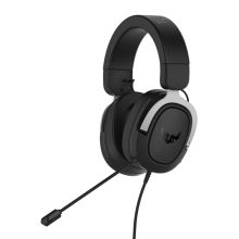 华硕 ASUS TUF 飞行堡垒H3 头戴式电竞耳机 带麦克风 银色